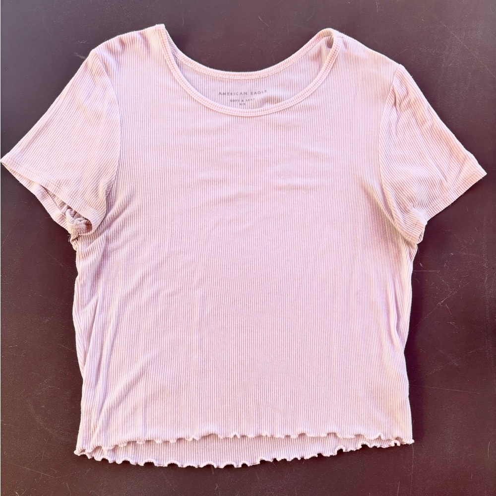 Women's White Ribbed Top